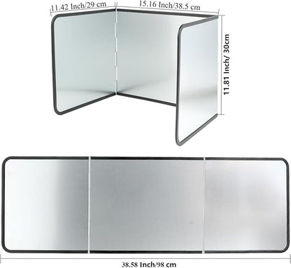 3 Sided Foldable Splatter Guard, Stainless Steel Grease Splatter Screen - Image 2
