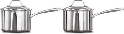 Calphalon Classic Stainless Steel Sauce Pan, Impact-Bonded Aluminum Base by Calphalon