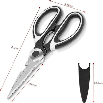 SZHLUX 2-Pack Kitchen Scissors Heavy Duty, Premium Sharp Kitchen Shears - Image 3