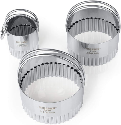 HULISEN Biscuit Cutter Set, Round Cookies Cutter - Image 5