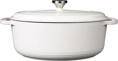 Lodge 7 Quart Enameled Cast Iron Oval Dutch Oven - Image 2