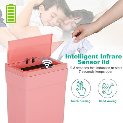 BestOffice 13 Gallon Trash Can Automatic Kitchen Trash Can Touch Free - Image 3