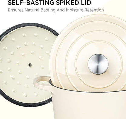 Miereirl 6 Quart Enameled Dutch Oven Pot - Image 5