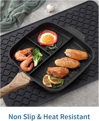 AMOAMI-Dish Drying Mats for Kitchen Counter-Silicone Dish Drying Mat-Kitchen - Image 5