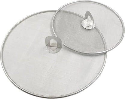 2Pcs 10" & 13" Stainless Steel Splatter Screen Splatter Guard, Ultra Fine Mesh - Image 3