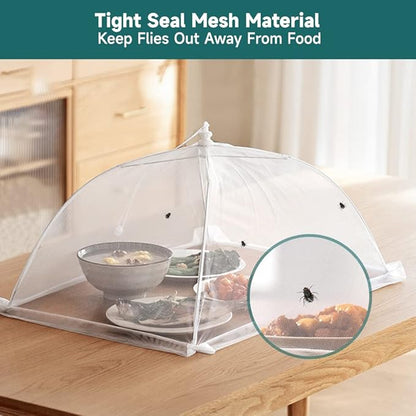 2 Pack Extra Large Food Tents SPANLA 41"X27" Pop-Up Mesh Food Covers - Image 3