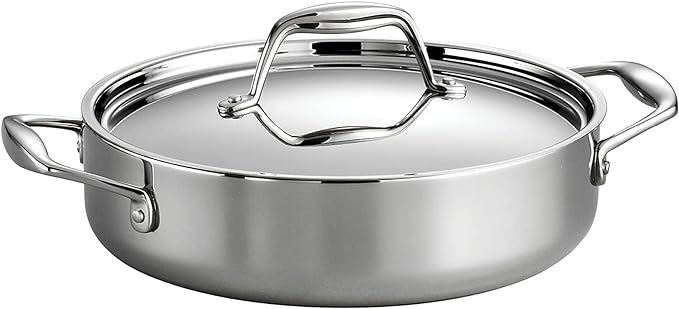 Tramontina Signature Tri-Ply Clad Stainless Steel 3-Quart Braiser Pan by Tramontina