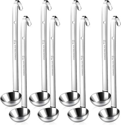 8 PCS Stainless Steel Ladle Soup Handle Ladle by LiveNaturallyLiveBarafat