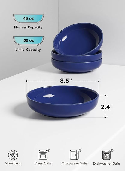 LE TAUCI Pasta Bowls 45 oz, Salad Bowls Set - Image 5
