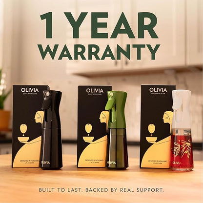 OLIVIA Oil Sprayer for Cooking, 200ml Glass Olive Oil Sprayer, Continuous - Image 3