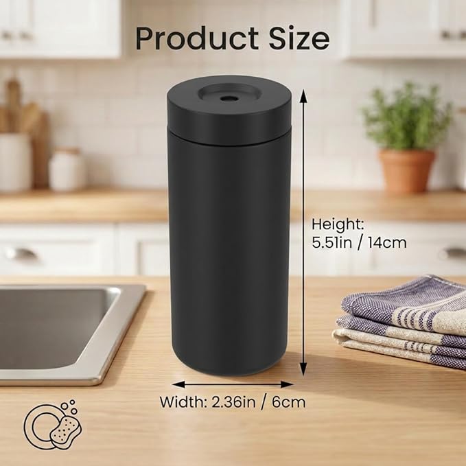 Dish Soap Dish Dispenser, 240ml Silicone Squeeze Washing Up Liquid and Hand - Image 4
