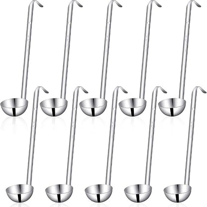 10PCS Stainless Steel Soup Ladle, 2 Oz Serving Ladles by Unknown