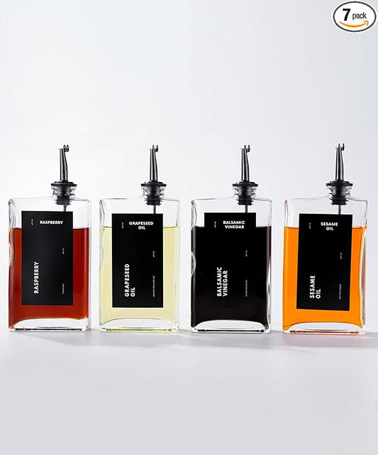APT 1101 Olive Oil Dispenser for Kitchen, Cooking Oil and Vinegar Dispenser Set by APT1101