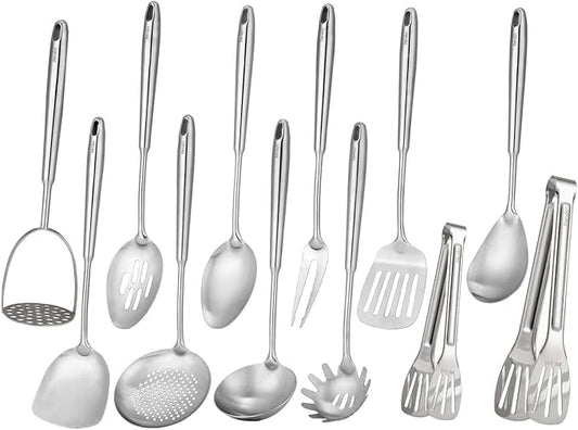 18/10 Stainless Steel Kitchen Utensils Set by Standcn