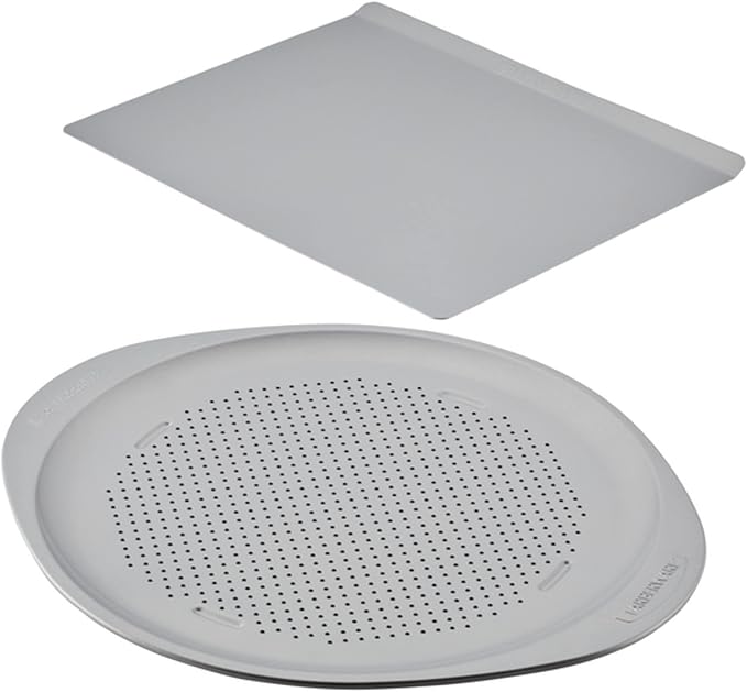 Farberware GoldenBake Nonstick Baking Sheet and Pizza Crisper Pan Set, 2 Piece by Farberware