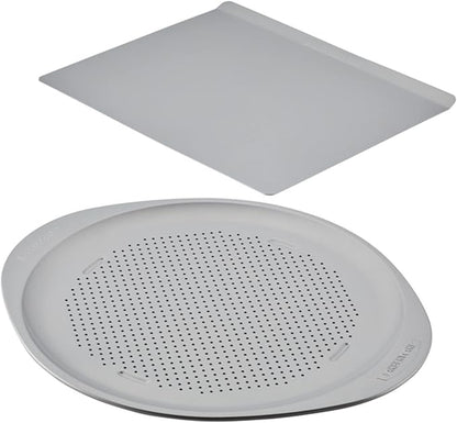 Farberware GoldenBake Nonstick Baking Sheet and Pizza Crisper Pan Set, 2 Piece by Farberware