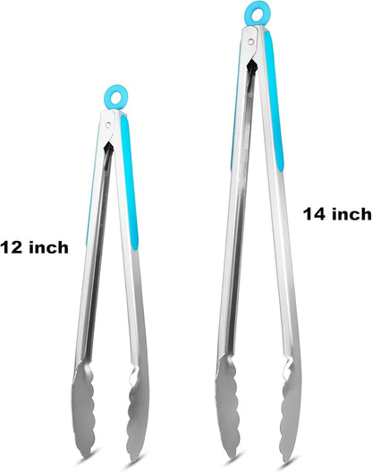 304 Stainless Steel Kitchen Cooking Tongs - Image 4