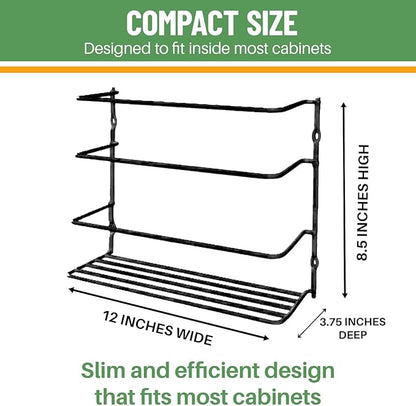 Evelots Kitchen Wrap Organizer - Image 7