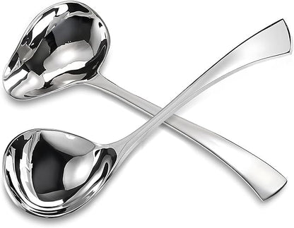 Comicfs 2 Pack Gravy Spoon Mini Gravy Ladle Drizzle Spoon 18/10 Stainless Steel by Comicfs