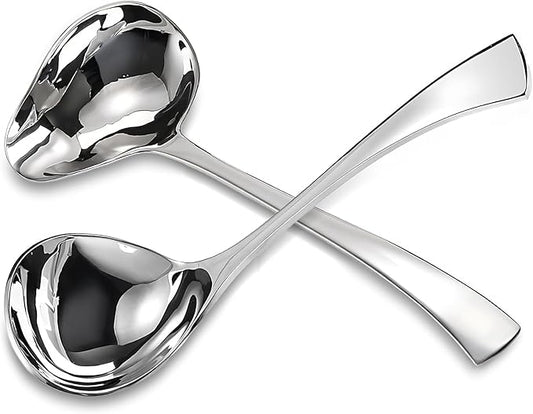 Comicfs 2 Pack Gravy Spoon Mini Gravy Ladle Drizzle Spoon 18/10 Stainless Steel by Comicfs