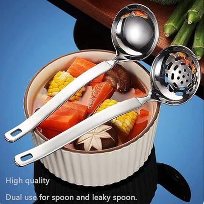 Collfa Small Soup Ladle Metal SUS304 Stainless Steel Ladles Spoon And Slotted - Image 4