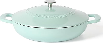 Martha Stewart Gatwick 3.5-Quart Enameled Cast Iron Dutch Oven Braiser – Martha by MarthaStewart