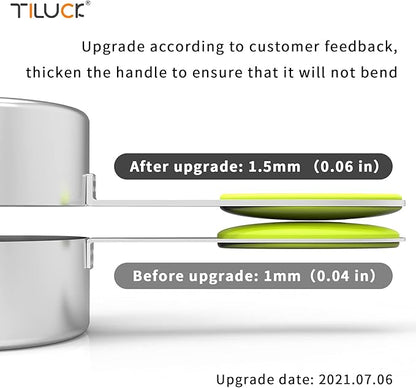 TILUCK magnetic measuring spoons set and measuring cups, stainless steel - Image 3
