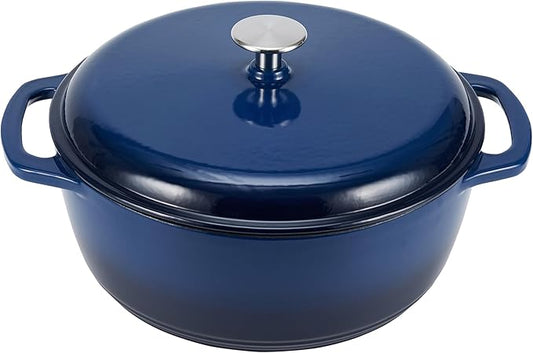 Amazon Basics Enameled Cast Iron Dutch Oven Pot by AmazonBasics