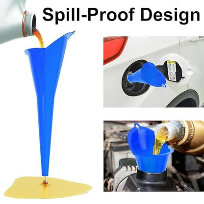 3-Pack Long-Neck Oil Funnels, Gas & Transmission Fluid - Image 4