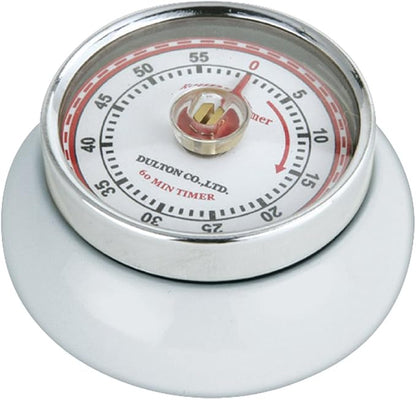 Zassenhaus Magnetic Retro Kitchen Timer, Classic Mechanical Cooking Timer by Zassenhaus