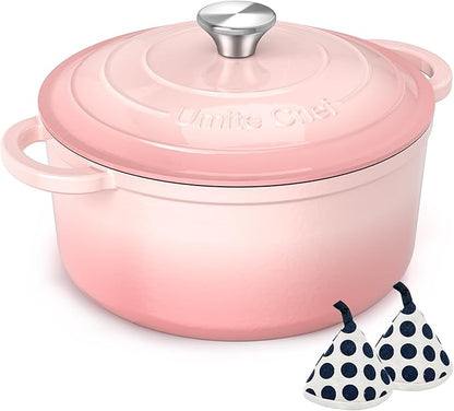 Umite Chef 5QT Enameled Cast Iron Dutch Oven Pot by UmiteChef