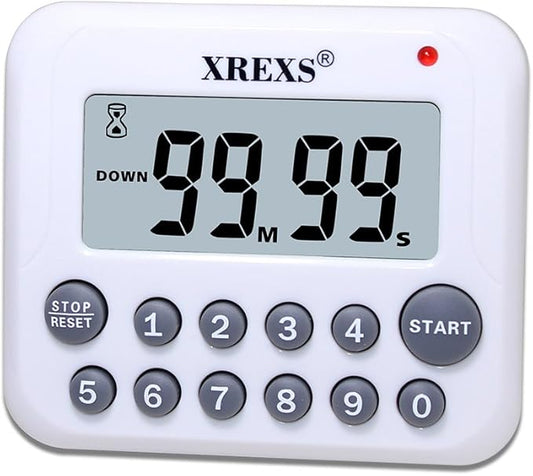 XREXS Digital Kitchen Timer Magnetic Countdown Up Cooking Timer Clock by XREXS