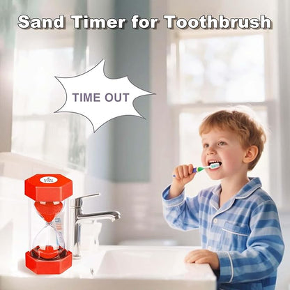 20 Minute Hourglass Sand Timer, Plastic Hexagon Hourglass Sand Clock 20 Min - Image 7
