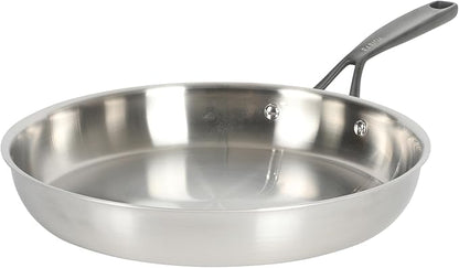 Babish 12-Inch Tri-Ply Stainless Steel Frying Pan - Image 3