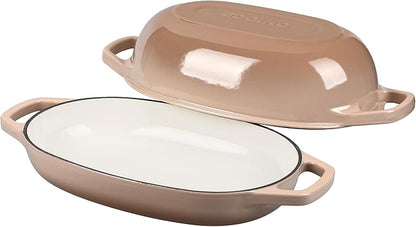 EDGING CASTING Enameled Cast Iron Oval Dutch Oven Pot - Image 3
