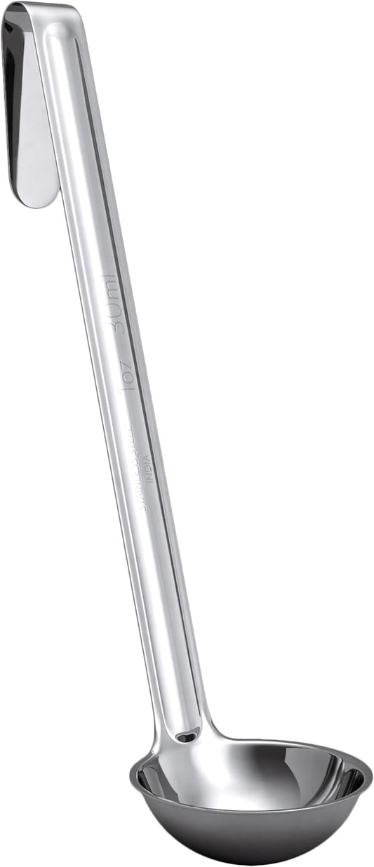Super Sturdy, Ergonomic 1 Oz. Soup Ladle 1 Pk. Stainless Steel Ladles by FoodRestaurantSupplies