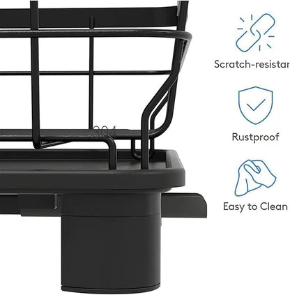 Small 2 Tier Dish Drying Rack, Space Saving Dish Racks - Image 5