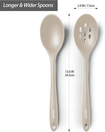 Silicone Slotted Spoons for Cooking - Image 2