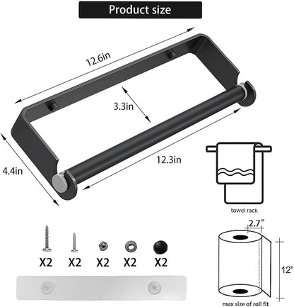 Aheucndg Paper Towel Holder for Kitchen, Wall Mount Paper Towel Holder - Image 3
