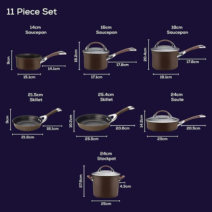 Circulon Symmetry Dishwasher Safe Hard Anodized Nonstick Cookware Pots and Pans - Image 9