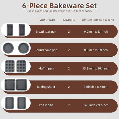 11-Piece Nonstick Baking Pans Set - Image 6