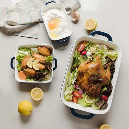 Sweejar Ceramic Bakeware Set, Rectangular Baking Dish - Image 5