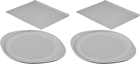 Farberware GoldenBake Nonstick Baking Sheet and Pizza Crisper Pan Set, 2 Piece by Farberware