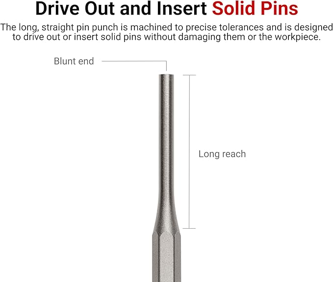 TEKTON 5/16 Inch Pin Punch | 66058 | Made in USA - Image 2