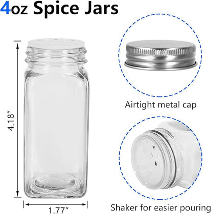 Keketin 30 Pack Glass Spice Jars 4 oz - Image 3