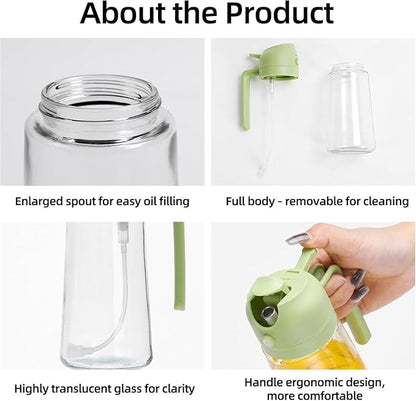 Aovdy 16oz/470ml Glass Olive Oil Sprayer - Image 3