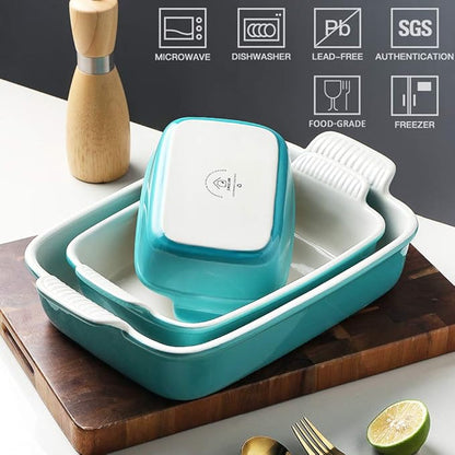 Sweejar Baking Pans Set, Ceramic 9x13 Baking Dish - Image 2