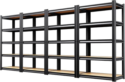 5-Tier Heavy Duty Metal Shelving Units, Adjustable Steel Storage Racks by Unknown