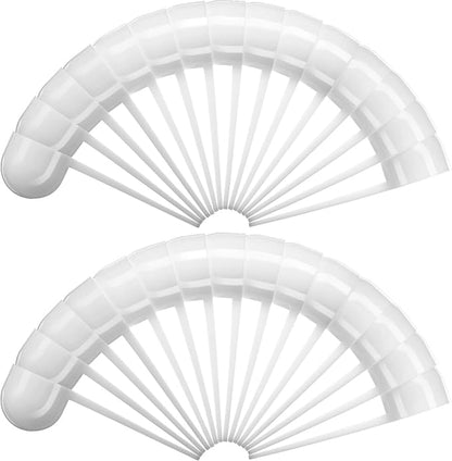 Patelai 30 Pack 15ml/15cc Plastic Tablespoon White Measuring Spoons Long Handle by Patelai
