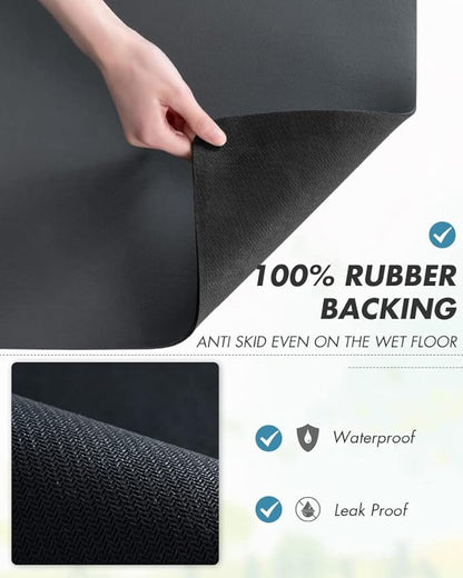 AMOAMI Dish Drying Mat for Kitchen Counter-Coffee Mat Bar Accessories, Hide - Image 5